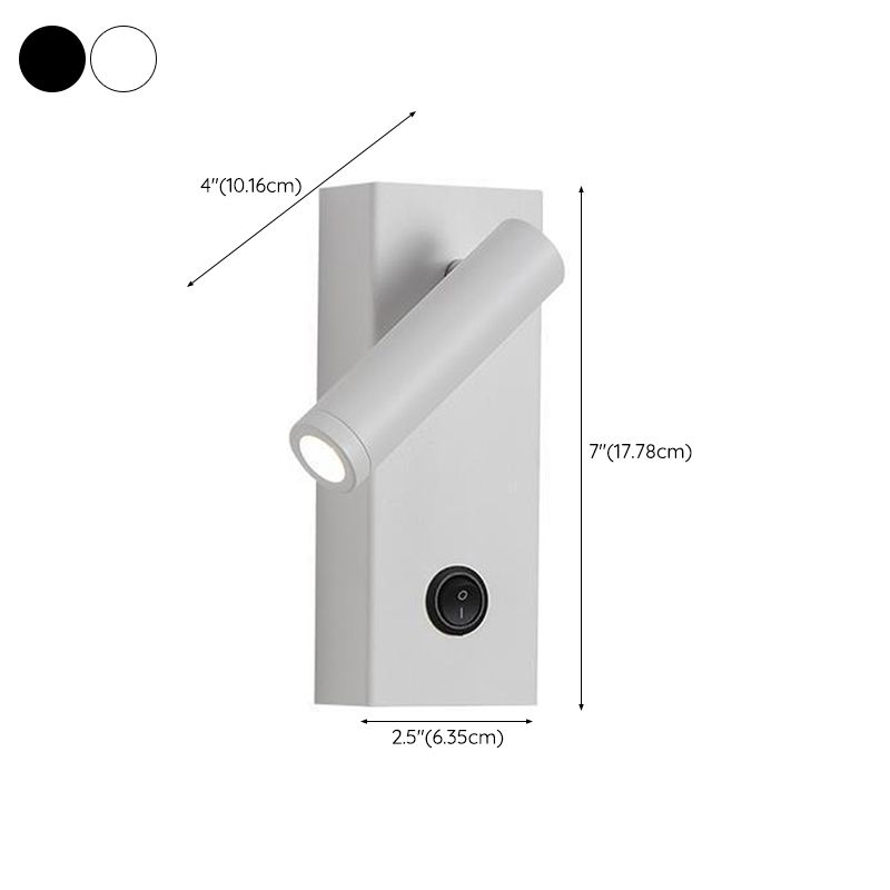 Single White/Black Modern Wall Mounted Sconce LED Wall Light