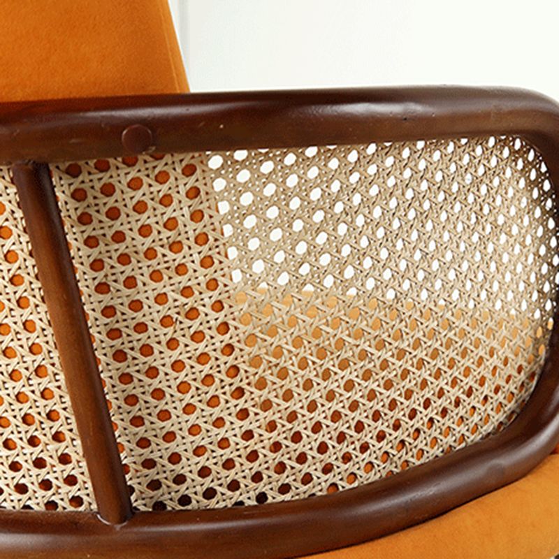 Traditional Style Dining Chair Upholstered Solid Wood Dining Armchair for Home