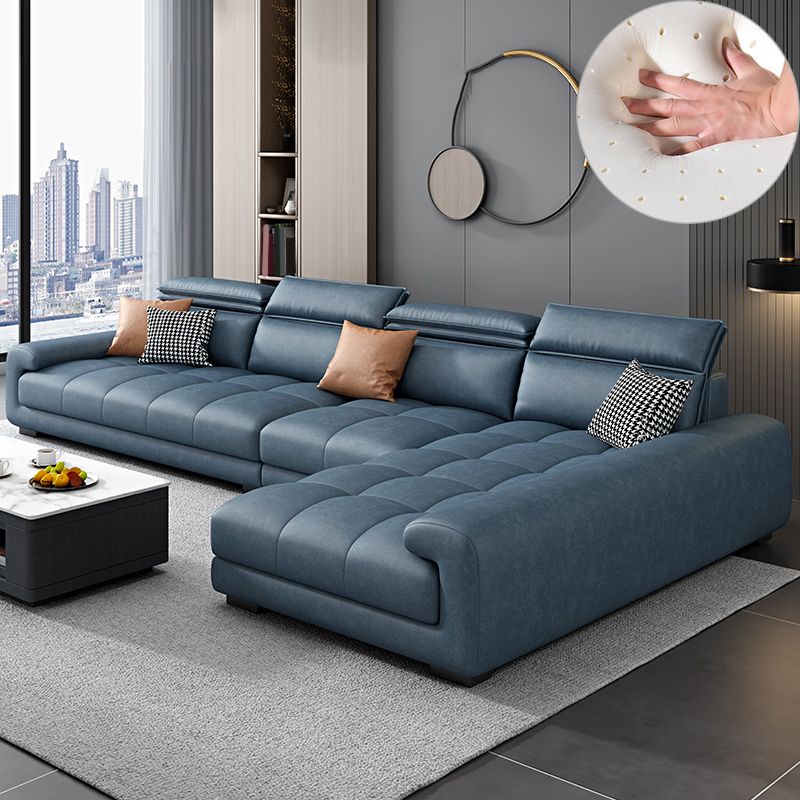 4-seater Sectional with Adjustable Head Pillow for Living Room
