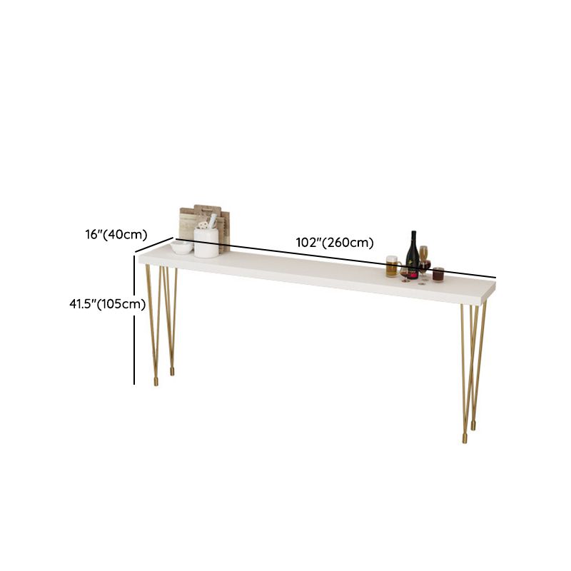 Glam Style Rectangle Bar Table Set 1/2/3/5/9 Pieces Solid Wood Counter Table