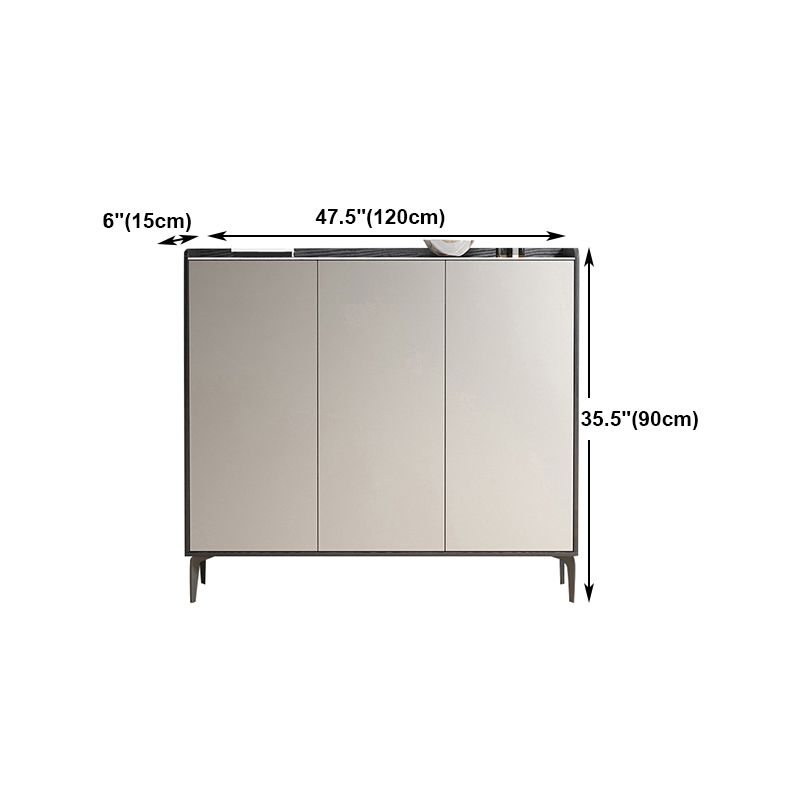 Wood Living Room Sideboard Cabinet Modern Server with Storage