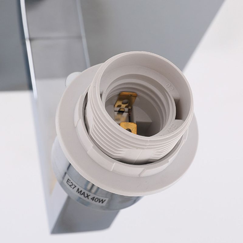 Metal Modern Wall Sconce Cylinder Shape Wall Light with Fabric Shade for Bedroom