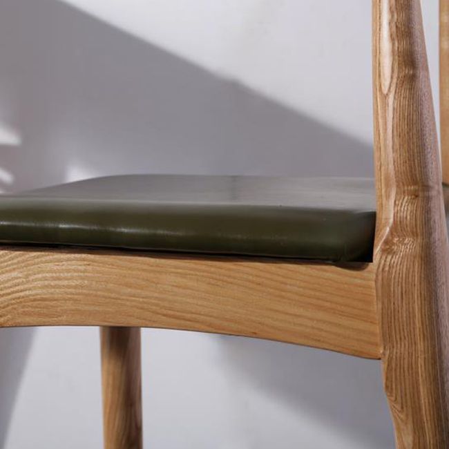 Faux Leather Dining Stools Industrial Bar Stool with Wood Base