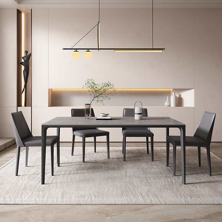 Modern Style Dining Table Sintered Stone Rectangle Table for Home