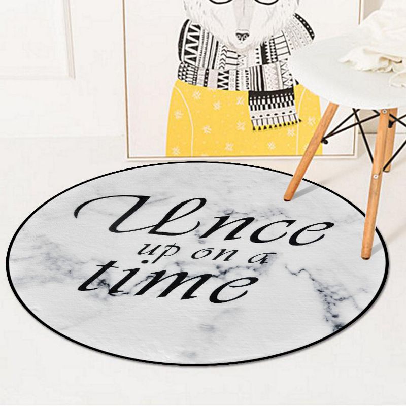 Nordic Living Room Area Rug Multicolor Geometric Shapes Print Carpet Synthetics Anti-Slip Pet Friendly Machine Washable Rug