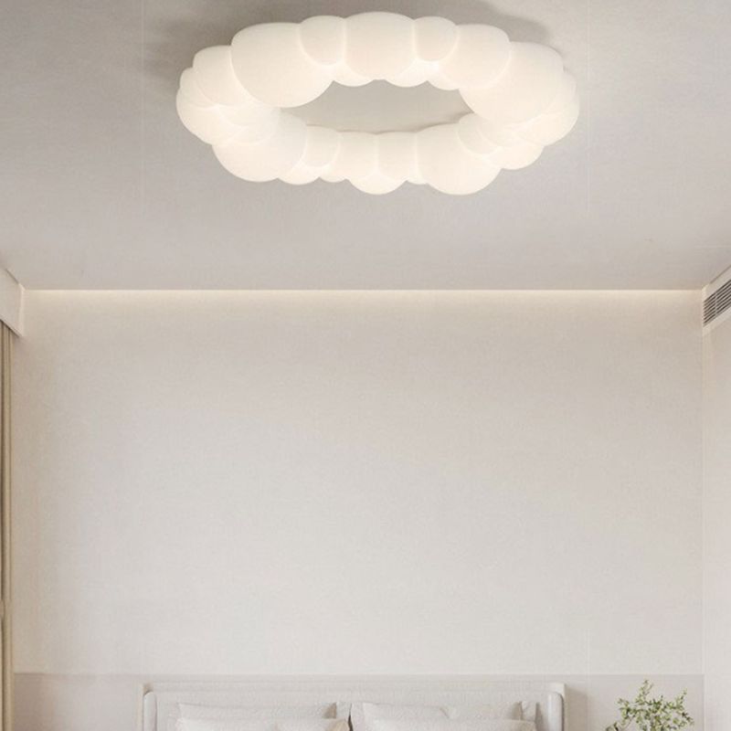 Circular Flush Mount Contemporary Acrylic Flush Ceiling Light Fixture