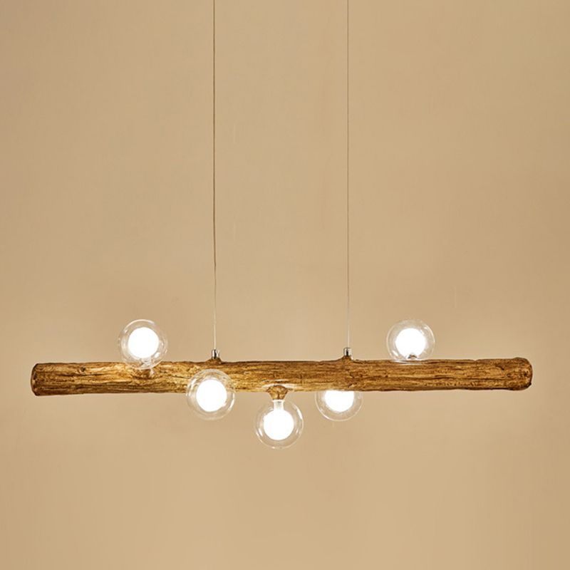 Glass Island Lighting Fixture Modern Style Pendant Lighting Fixture