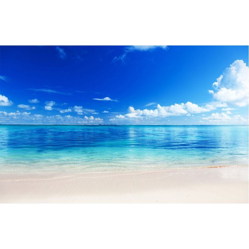 Soft Color Sky Scene Mural Wallpaper Stain-Proofing Modern Bathroom Wall Covering