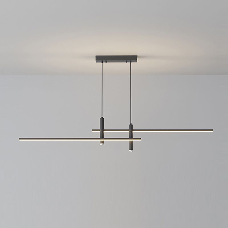 Modern Island Lighting with Aluminum Shade Simplicity LED Metal Ceiling Pendant Light