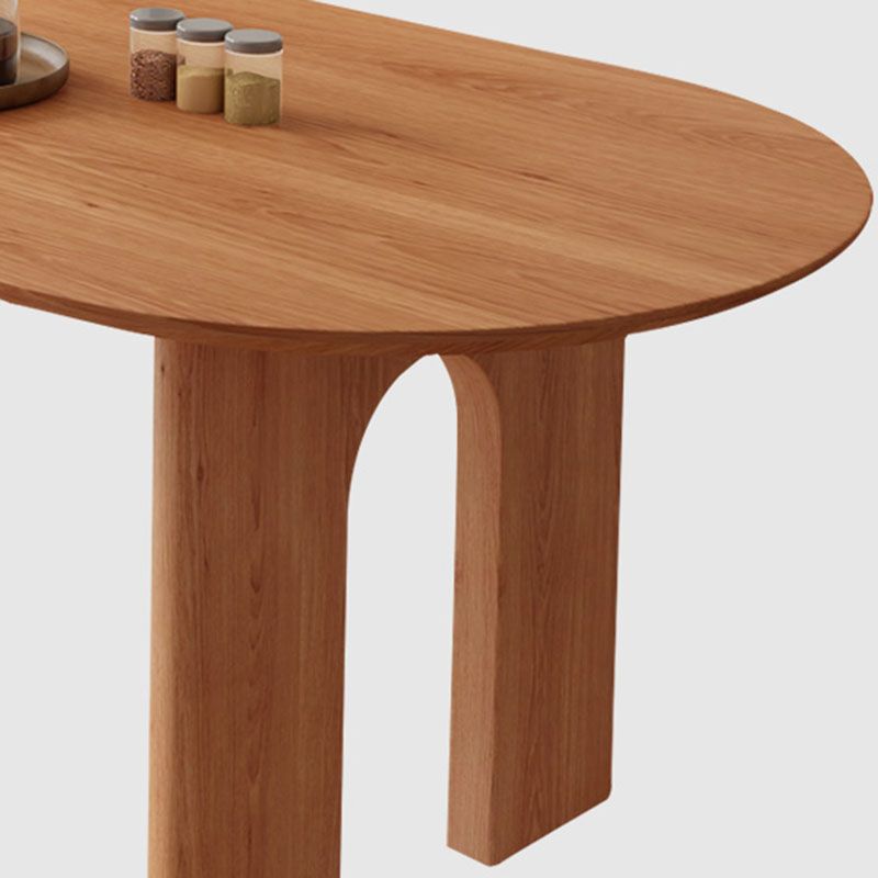 Modern Style Dining Table Solid Wood 4 Legs Dinner Table for Dining Room