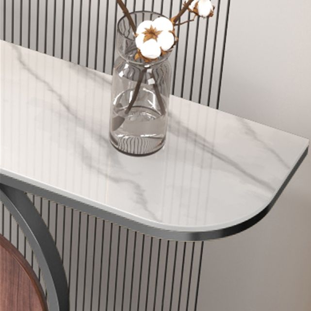 Stone Modern Console Table Scratch Resistant 31.5" Tall End Table