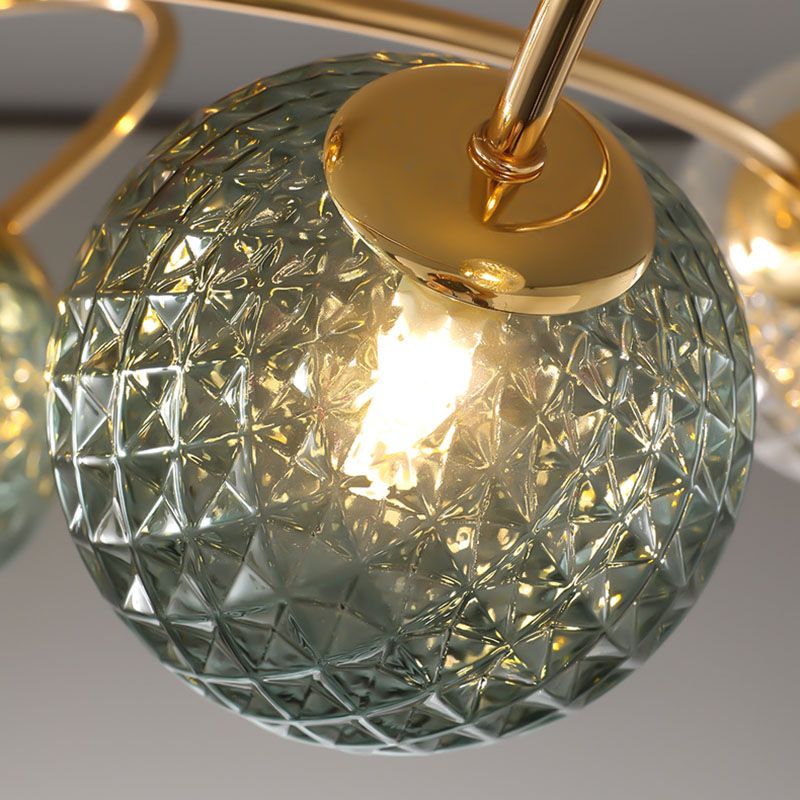Nordic Style Ceiling Light Colorful Ball Shape Shade Ceiling Lamp for Living Room