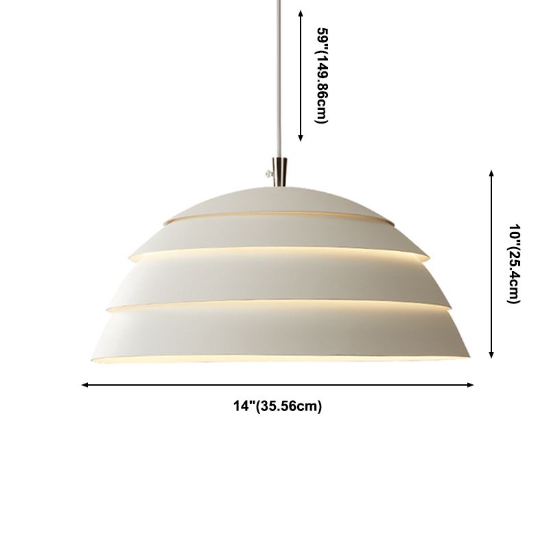 1 Light Bowl Shade Hanging Light Fixture Living Room Bedroom Modern Simple Pendant Light