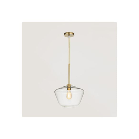 Triangle en verre transparent / ambre / urne / diamant pendentif lampad