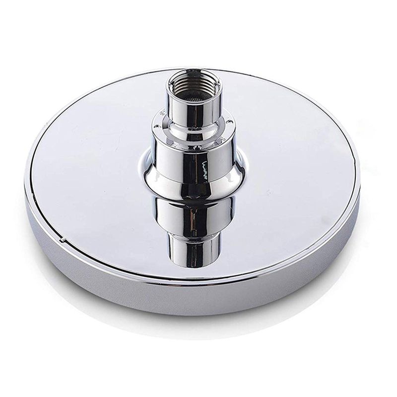 Contemporary Round Fixed Shower Head Wall-Mount Silver Shower Head