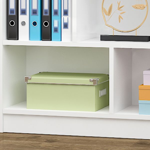 71" H X 9.5" W Modern Bookshelf Wooden Closed Back Bookcase with Rectangular Shelves