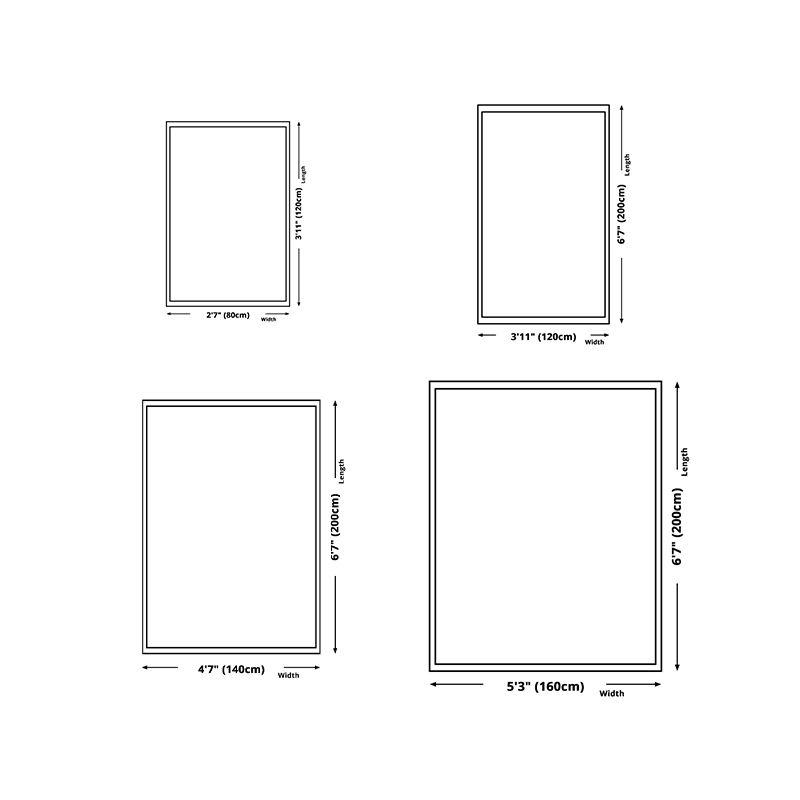 Wit eenvoudig tapijt polyester controle print tapijt vlekbestendig tapijt voor woonkamer