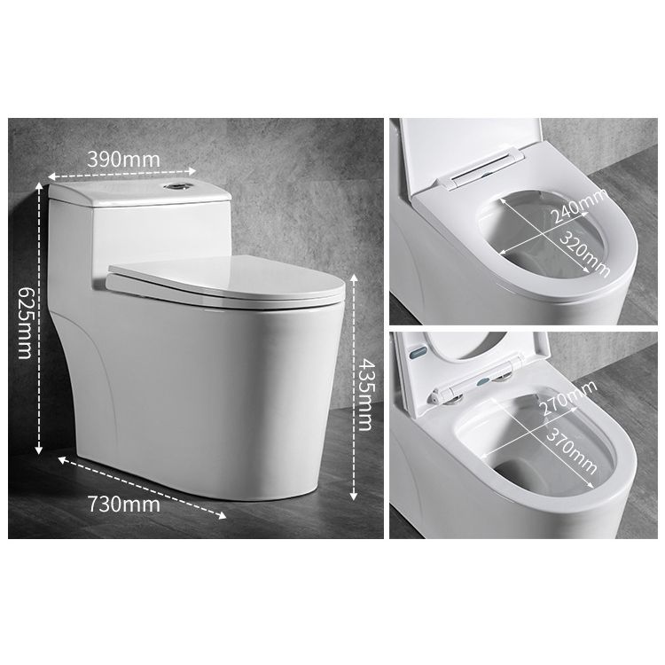 Modern Flush Toilet One Piece Toilet All-In-One Siphon Jet Toilet