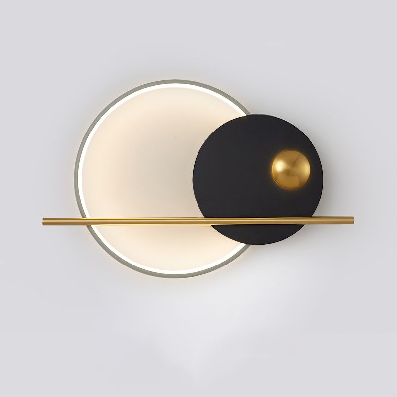 Geometrische Wandmontageleuchte moderne 1-Licht-Wandlampe mit Acrylschatten