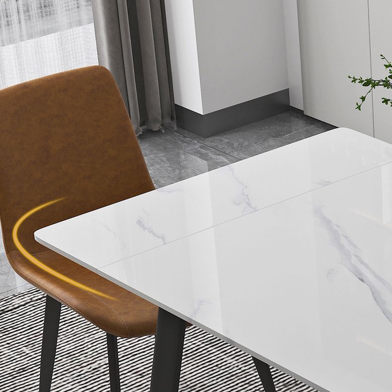 Modern 1/4/5/7 Pieces Dining Furniture Set Sintered Stone Dining Table Furniture