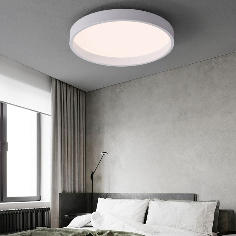 Circulaire Acrylique DEL Flush Mount in Modern Concise Style Wrought Iron Ceiling Light for Living Room