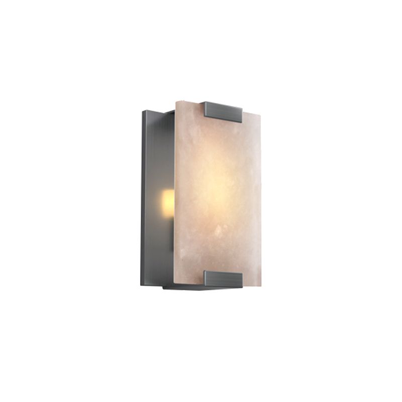 Post Modern LED Wall Sconce in Gold / Bronze Stainless Steel and Marble Wall Light