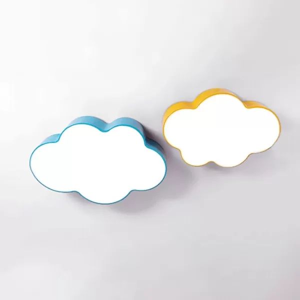 Bonbonfarbene Cloud Flush Deckenleuchte Cartoon Acryl Deckenlampe für Kinderzimmer