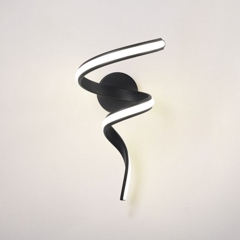 Strip Shape Wall Lamp Modern Wall Mount Lamp with Silica Gel Shade for Bedroom