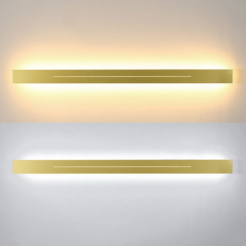 Metal Strip Shape Wall Light Minimalist 1 Light LED Wall Sconce for Aisle