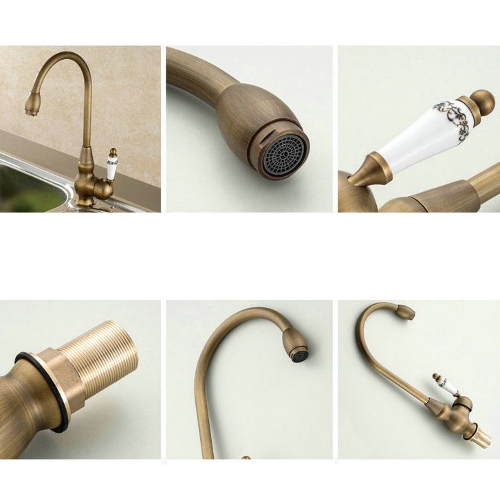 Traditional Standard Bar Faucet 1-Handle with Supply Lines Kitchen Faucet