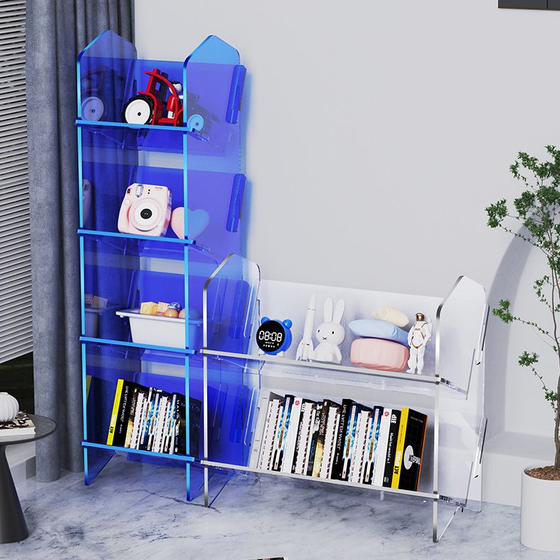 Standard Acrylic Bookcase Scandinavian Closed Back Bookshelf