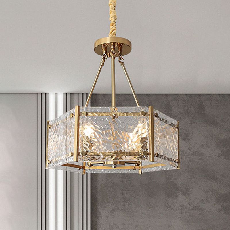 Contemporary Glass Hanging Light Fixtures Candle Sockets Chandelier for Living Room