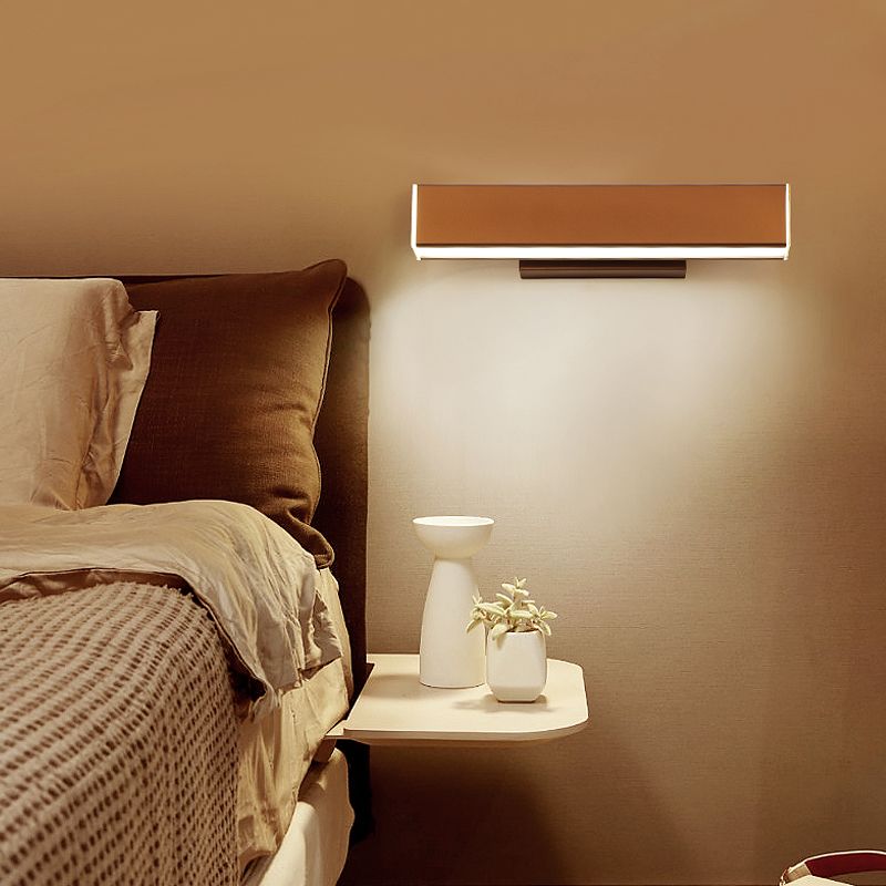 Modern Minimalist Style Rectangle Shade Multe Montate Metal 1 Light Sconce Light Set per camera da letto