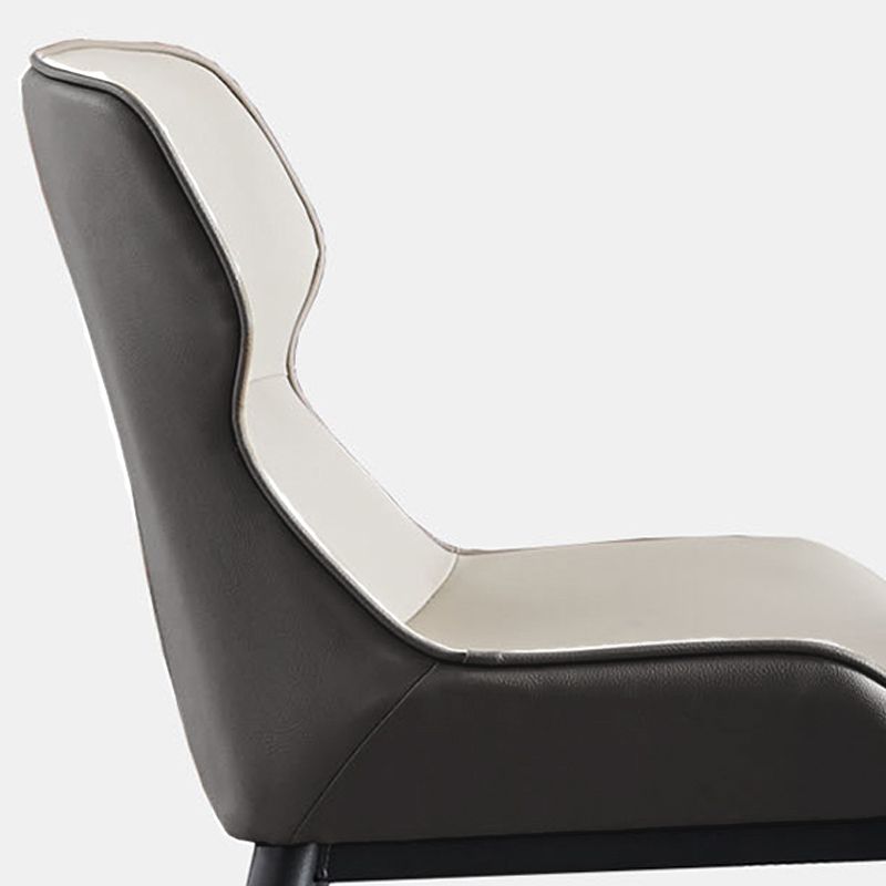 Industrial Dining Room Chair Upholstered Armless Dining Chairs