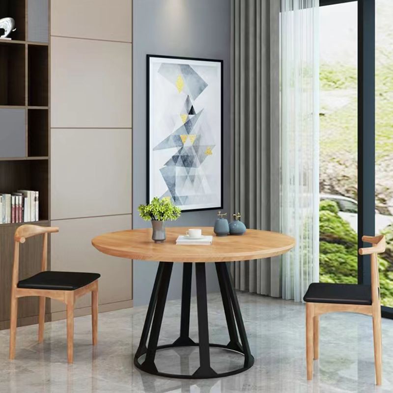 Wood Finish Dining Set 1/2/3/5 Pieces Modern Solid Wood Dinette Set