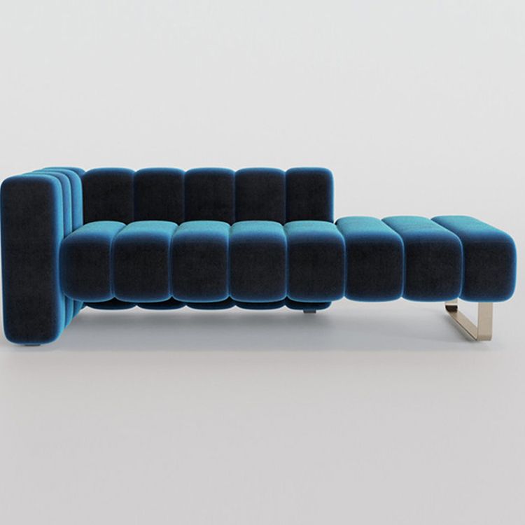 Scandinavian Solid Color Chaise Lounge Couch One Armed Chaise Lounge