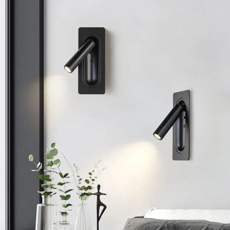 1 Light Wall Sconce Modern Style Metal Wall Lighting for Bedside
