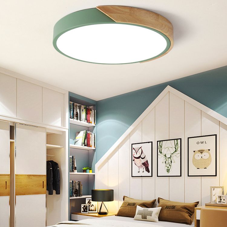 Geometric 1-Light Flush Ceiling Light Modern Style Acrylic Flush Mount Ceiling Lamp