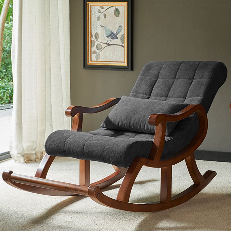 26.37" L x 49.21" W x 35.03" H Upholstered Lounge Chair Solid Wood Frame Accent Chair