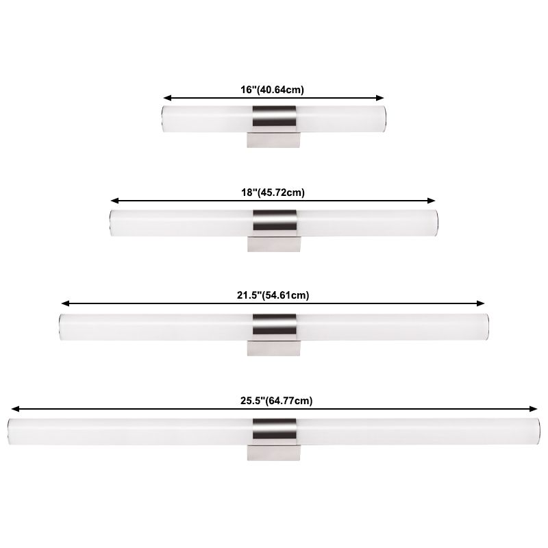 Simple Vanity Light Seguit LED LED Specchio contemporaneo Lucitura anteriore con ombra acrilica