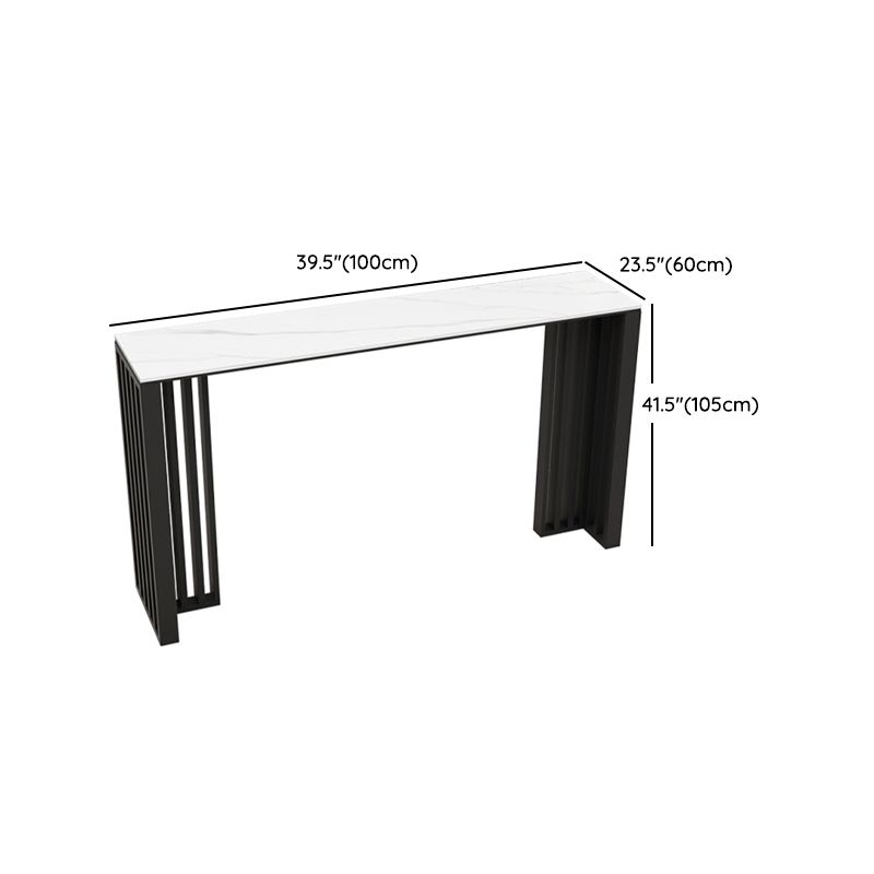 Modern Style Bar Table Rectangle Stone Bar Table for Living Room