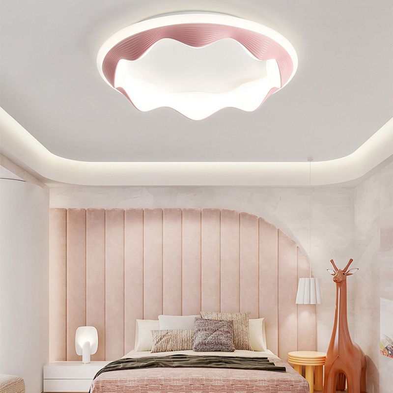 LED Modern Ceiling Light Polish Finish Flush Mount Lighting for Foyer