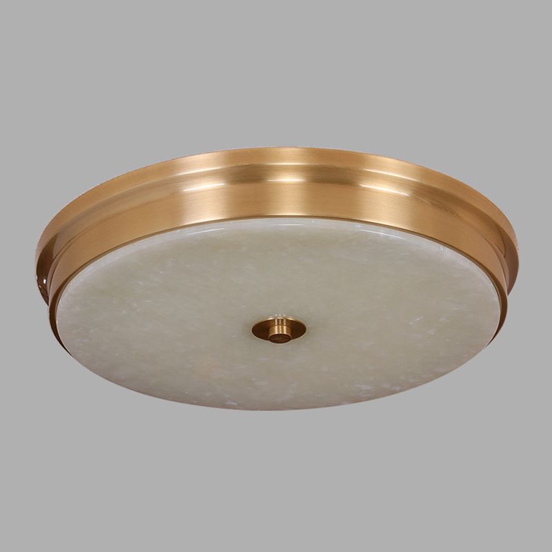 Round Flush Mount Lighting Stone Traditional Flush Ceiling Light Fixtures