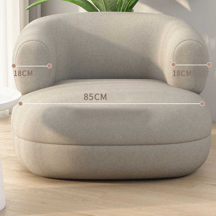 Contemporary Faux Leather Tuxedo Arm Curved Sofa for Living Room