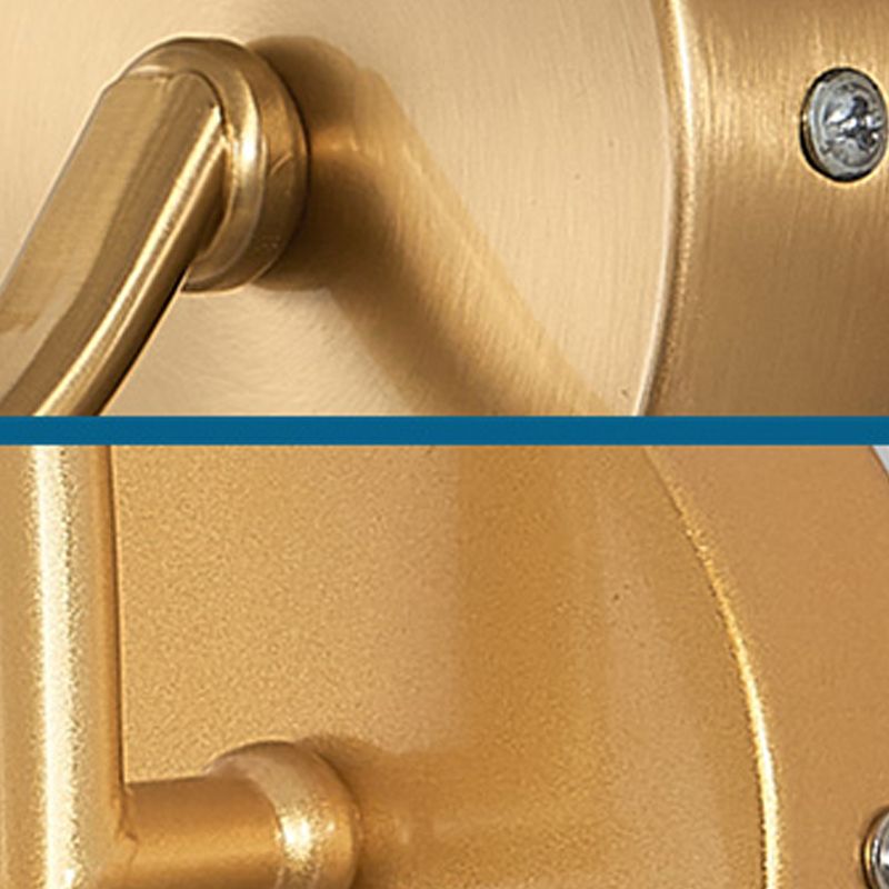 Lámpara de lámpara de pared global dorada simplicidad de vidrio blanco de 1 linda lámpara de vidrio