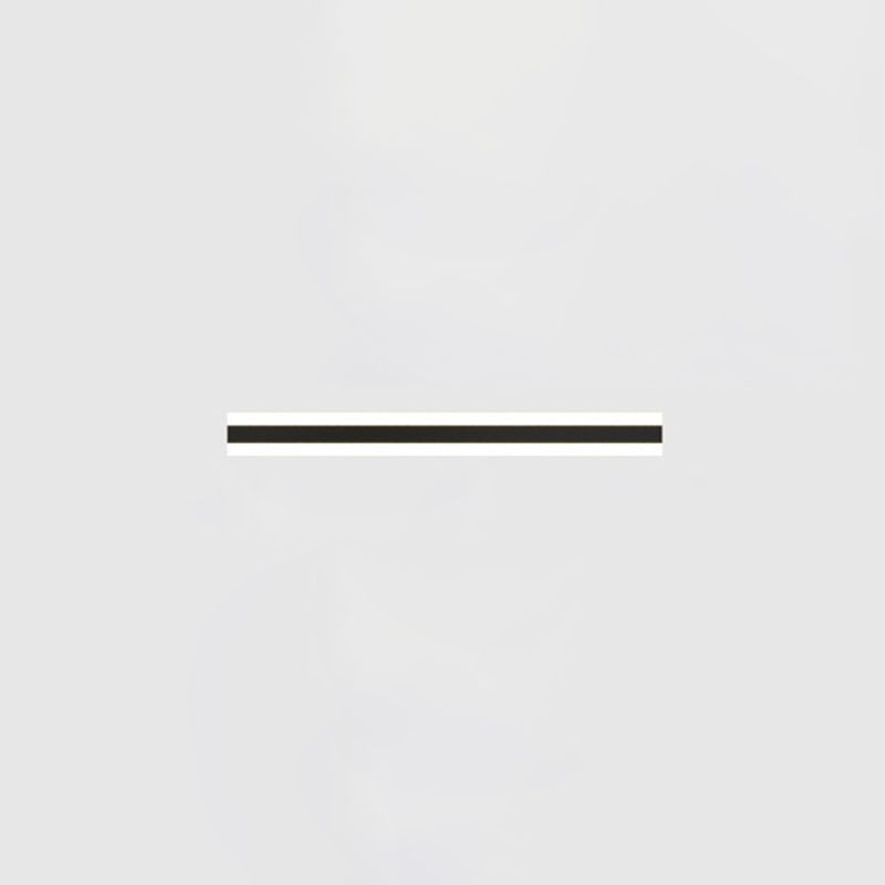 Lineare Form Metallwandbeleuchtung moderner Stil Einmals Wandhalterung in Schwarz