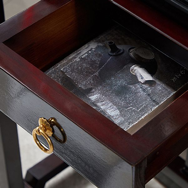 31.5" Tall 1-drawer Console Table Solid Wood Accent Table for Hall