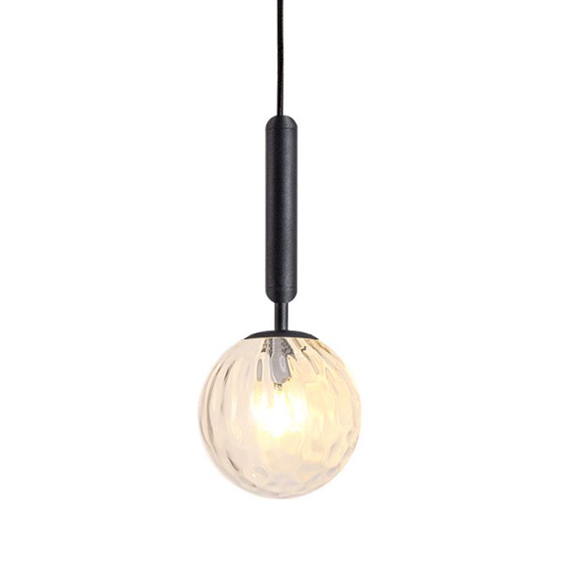 Modern Style LED Pendant Light Minimalism Glass Hanging Light for Dinning Room