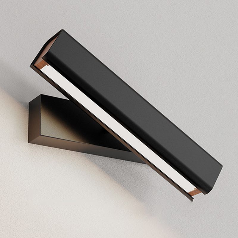 White/Black Single Modern Bathroom Vanity Light LED Wooden Bath Bar