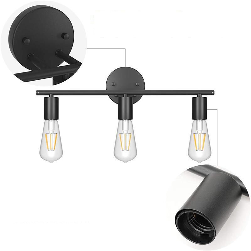 Multi - Light Bathroom Vanity Lighting Iron Industrial Bath Vanity without Shade